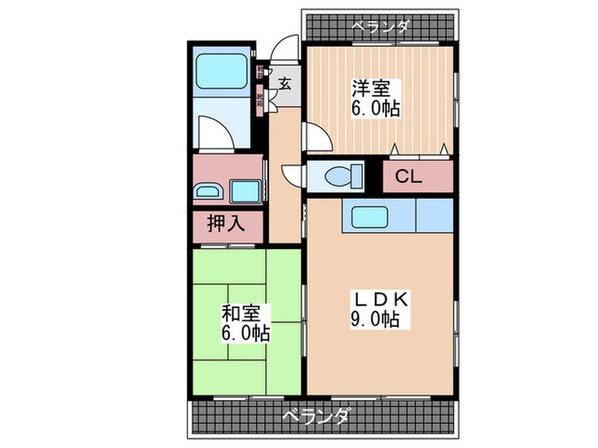 リビエーヌ宝町の物件間取画像